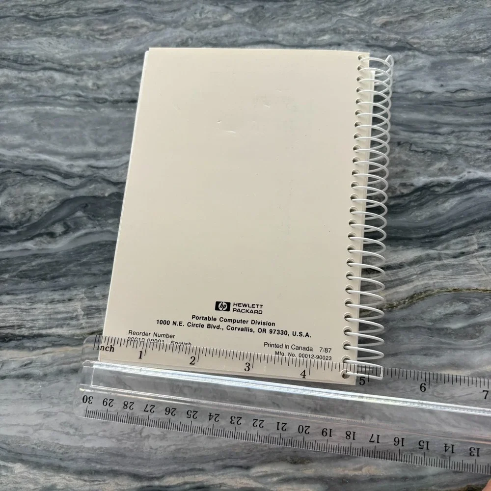 Vintage Hewlett Packard HP-12C Owner's Handbook And Problem Solving Guide Spiral
